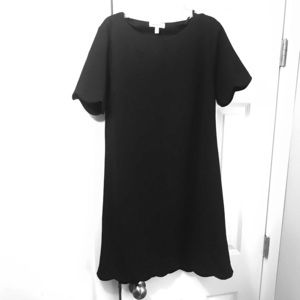 Juniors Scalloped Mini Dress